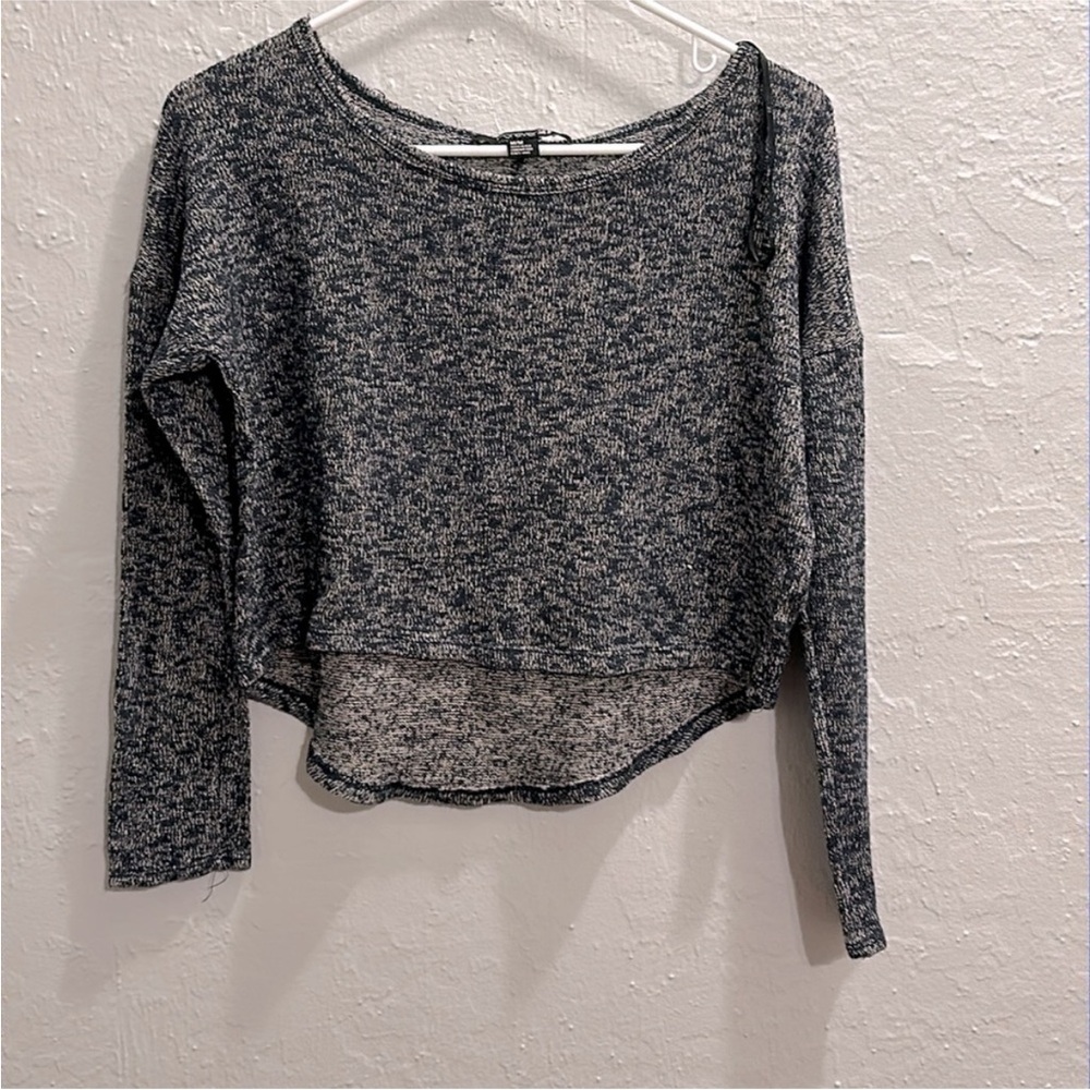 Forever 21 Wide Neck Cropped Front Top - Size Medium